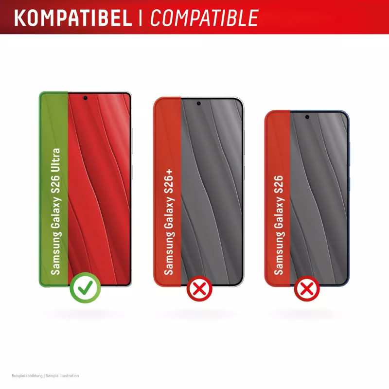 Película de proteção de ecrã Displex (10H) para Samsung S26 Ultra, resistente a riscos