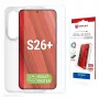 Protetor de ecrã Displex + capa para Samsung S26+, resistente a riscos