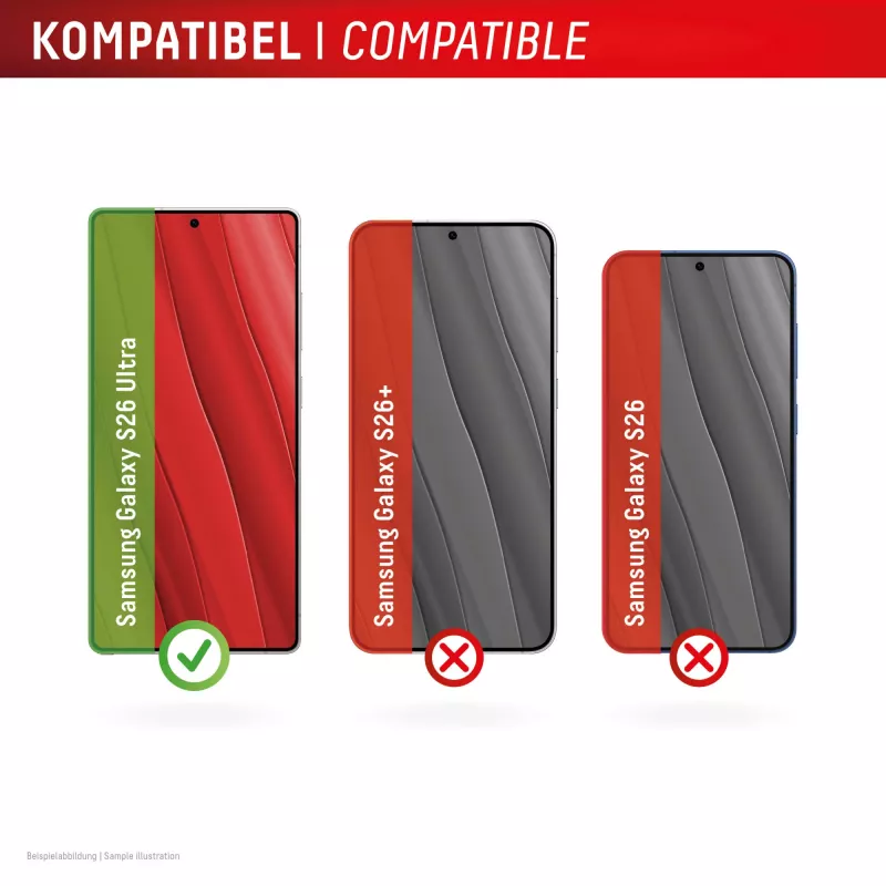 Película de proteção de ecrã Displex + capa para Samsung S26 Ultra, resistente a riscos
