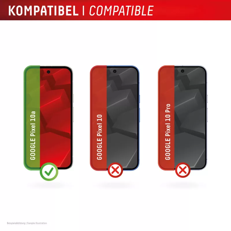Película de proteção de ecrã e capa e.v.i. para Google Pixel 10a — vidro temperado, transparente, resistente a riscos e choques