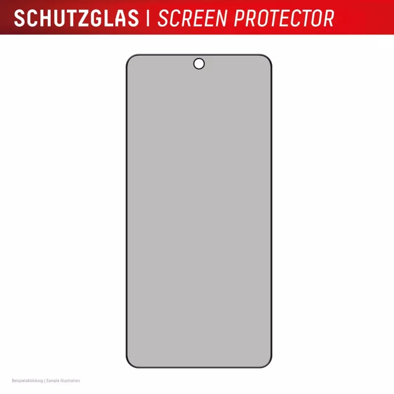 Vidro de proteção de ecrã com filtro de privacidade Displex (10H) para Samsung S26, filtro de privacidade