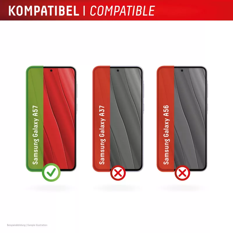 Película de proteção de ecrã Displex (10H) para Samsung A57, resistente a riscos