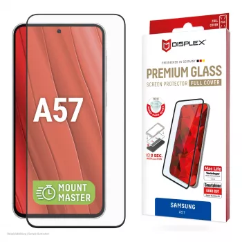 Película de proteção de ecrã Displex Premium (cobertura total, 10H) para Samsung A57, cobertura total