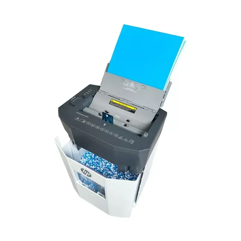 Destruidor de documentos HP OneShred Auto 80CC corte cruzado 68 dB 22 cm branco