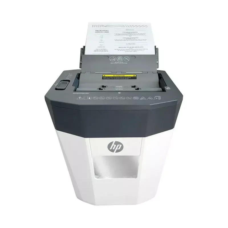Destruidor de documentos HP OneShred Auto 80CC corte cruzado 68 dB 22 cm branco