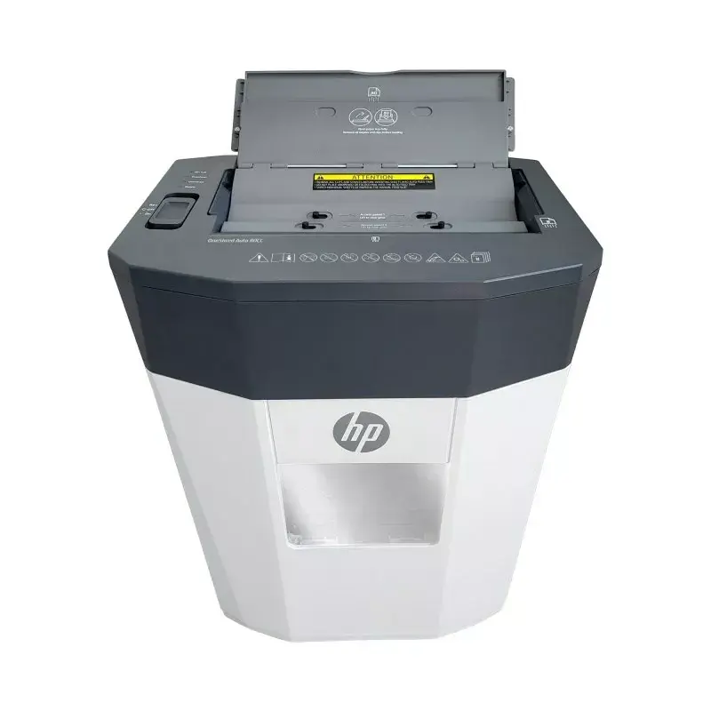 Destruidor de documentos HP OneShred Auto 80CC corte cruzado 68 dB 22 cm branco