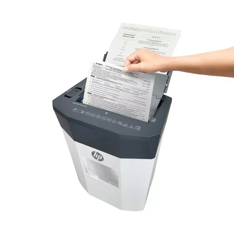 Destruidor de documentos HP OneShred Auto 80CC corte cruzado 68 dB 22 cm branco