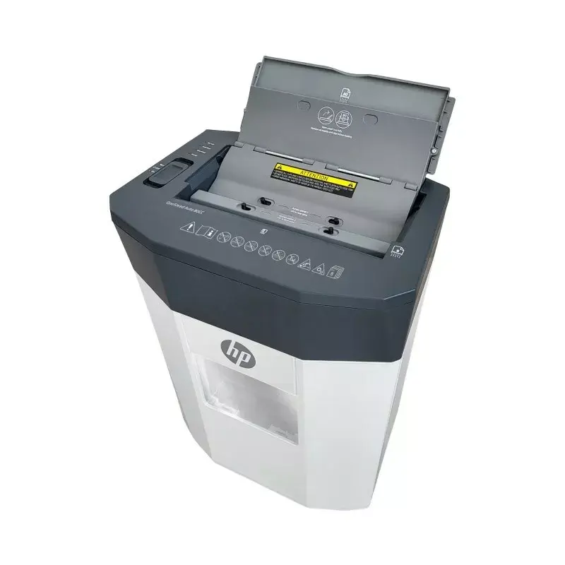 Destruidor de documentos HP OneShred Auto 80CC corte cruzado 68 dB 22 cm branco
