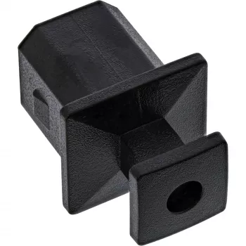 InLine Tampa de proteção contra pó para conector fêmea USB-B, preto, 50 unid.