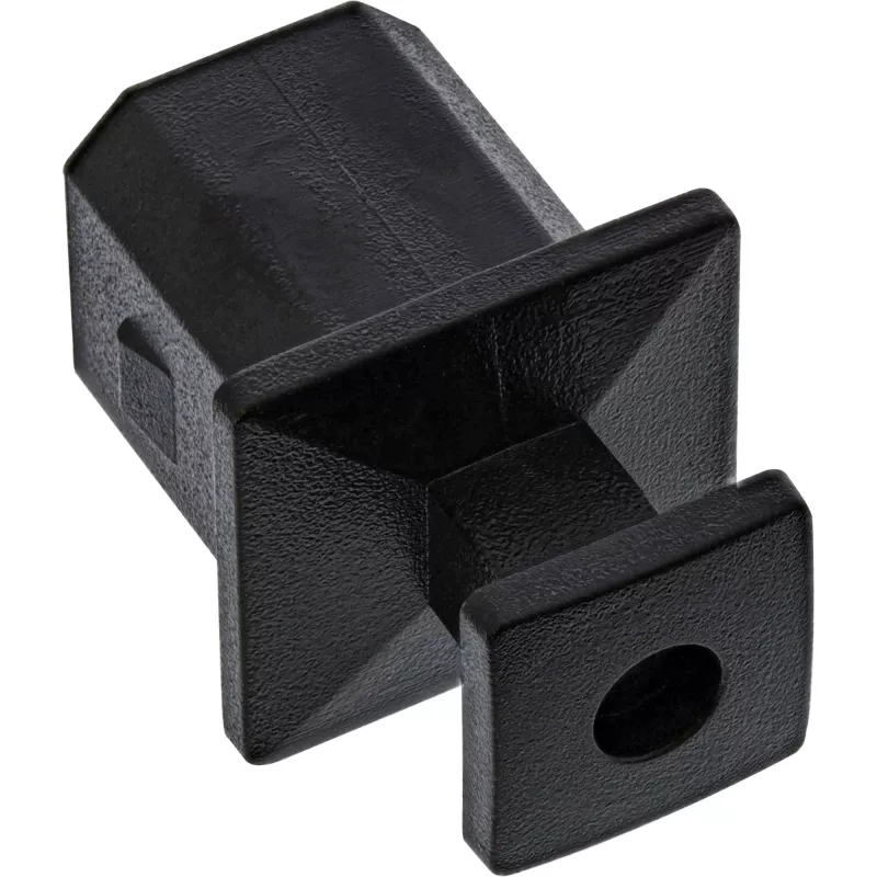 InLine Tampa de proteção contra pó para conector fêmea USB-B, preto, 50 unid.
