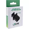 InLine Tampa de proteção contra pó para conector fêmea USB-B, preto, 50 unid.