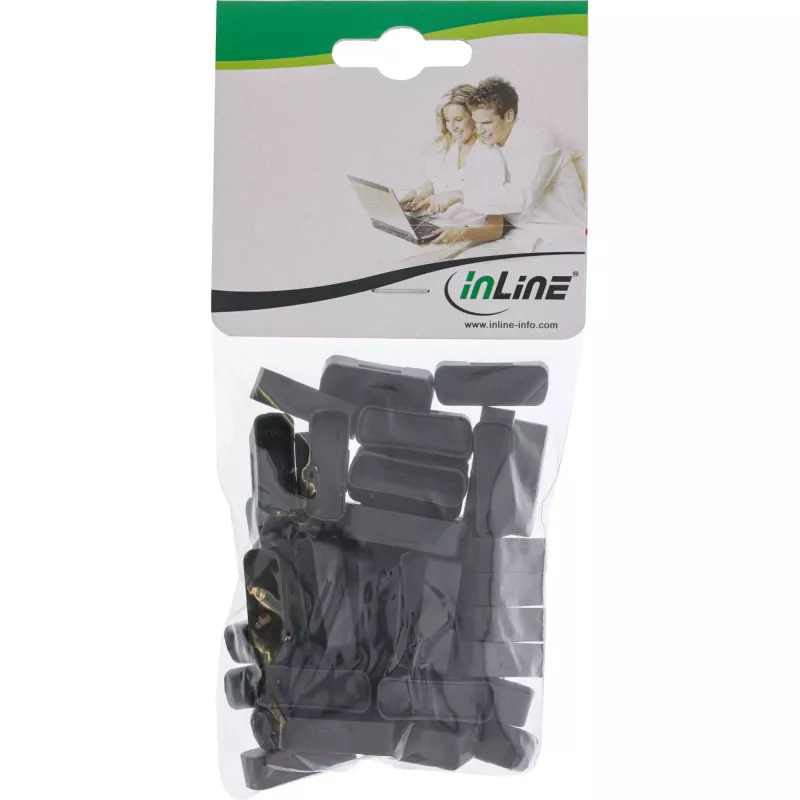 InLine Tampa de proteção contra pó para conector fêmea DVI preto 50 unid. 59948G