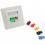 InLine Tampa de proteção contra pó para conector fêmea RJ45, azul, 10 unid.