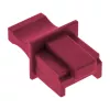 InLine Tampa de proteção contra pó para conector fêmea RJ45, vermelho-escuro, 10 unid.