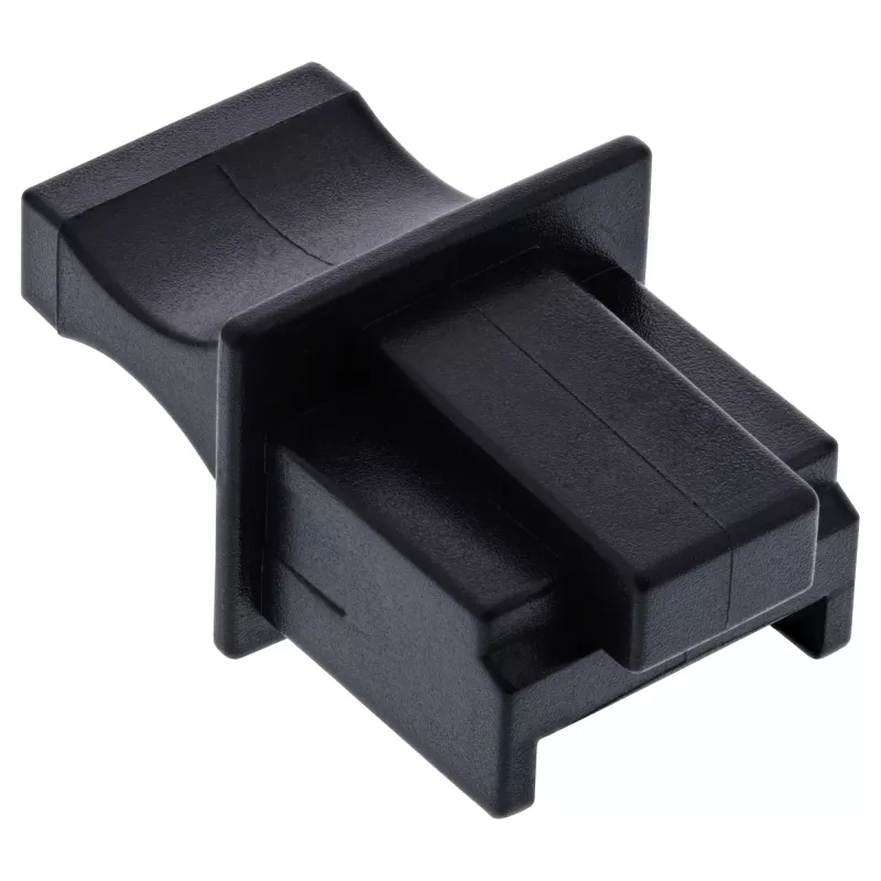 Tampa de proteção contra pó para conector fêmea RJ45 InLine 59942C preto 10 unid.