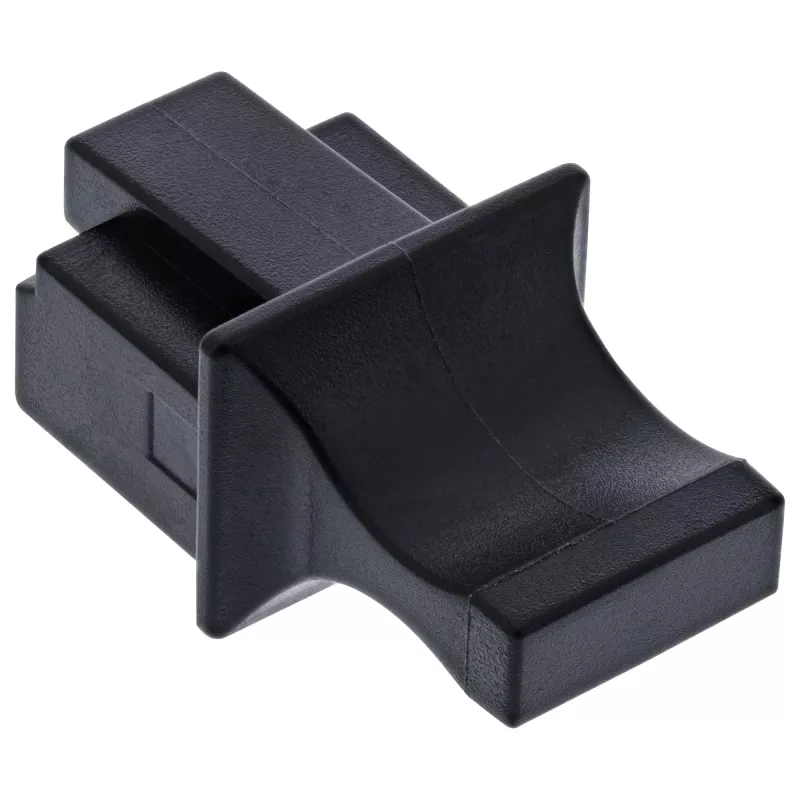 Tampa de proteção contra pó para conector fêmea RJ45 InLine 59942C preto 10 unid.