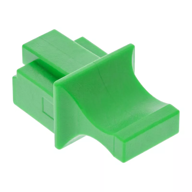InLine Tampa de proteção contra pó para conector fêmea RJ45, verde, 10 unid.