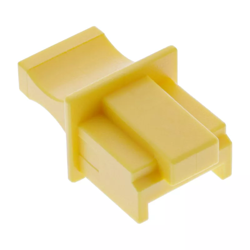 InLine Tampa de proteção contra pó para conector fêmea RJ45, amarelo, 100 unid.