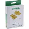 InLine Tampa de proteção contra pó para conector fêmea RJ45, amarelo, 100 unid.