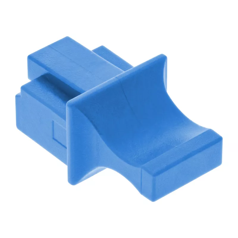 InLine Tampa de proteção contra pó para conector fêmea RJ45, azul, 100 unid.