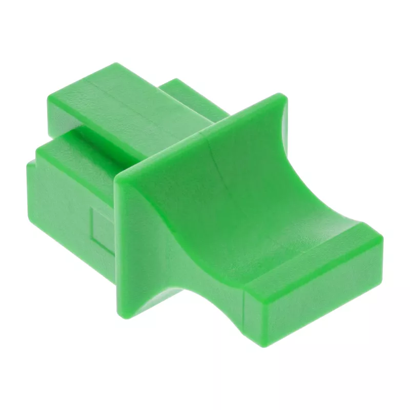 InLine Tampa de proteção contra pó para conector fêmea RJ45, verde, 100 unid.