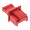 InLine Tampa de proteção contra pó para conector fêmea RJ45, vermelho, 100 unid.