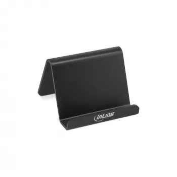 InLine Suporte de secretária para smartphone e telemóvel, suporte passivo, Preto