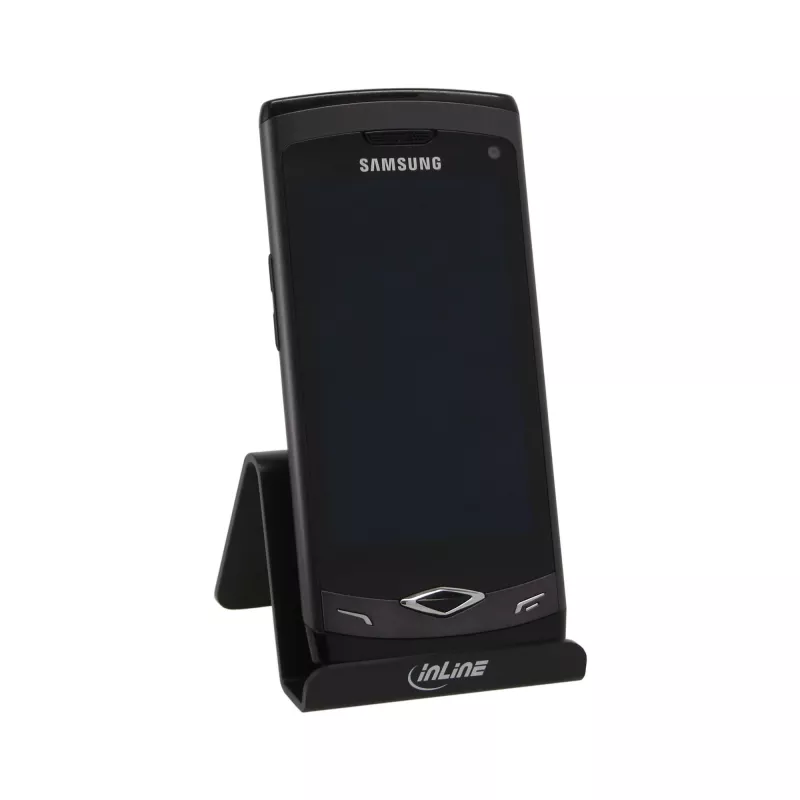 InLine Suporte de secretária para smartphone e telemóvel, suporte passivo, Preto