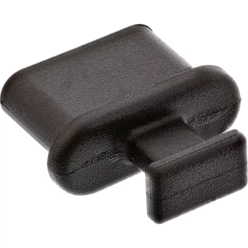 Tampa de proteção contra pó para conector fêmea USB-C InLine 59948M, preta, 50 unid.