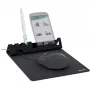 Tapete de rato InLine 55261 — tapete multifuncional de borracha com suporte para smartphone e caneta, 250×? mm, preto