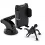 Suporte para smartphone de automóvel InLine ONE CLICK EASY II — suporte passivo universal, preto