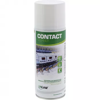 Substância de limpeza InLine Kontaktreiniger 400 ml — limpa-contactos universal para contactos e aparelhos elétricos