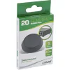 Pés de borracha InLine, embalagem de 20 unid., preto, forma plana 1,2 cm, borracha, preto