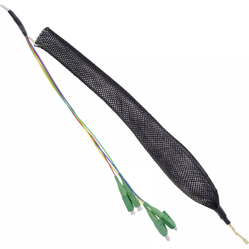 Caixa de ligação FTTH InLine pré-montada 4x LC/APC 9/125µm 15 m