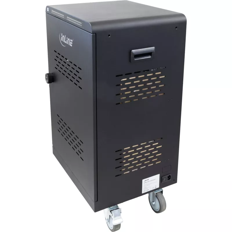 Organizador de estação de carregamento InLine 31516E autónomo aço preto