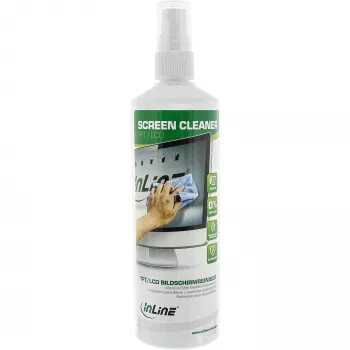 Limpa-ecrãs InLine 250 ml spray de bomba para ecrãs TFT e LCD