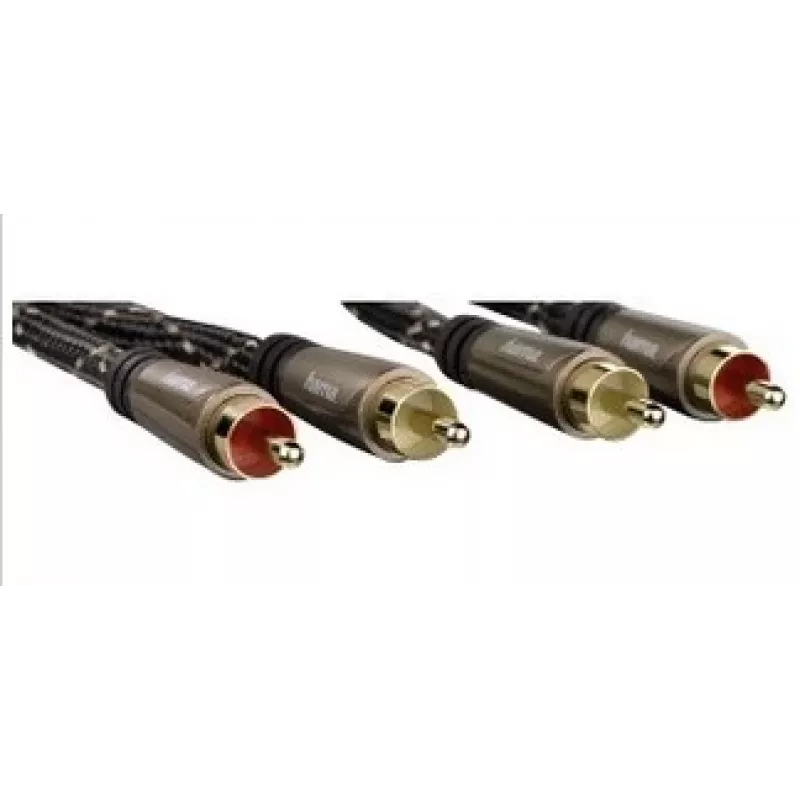 Hama 122292 Cabo de áudio 1,5 m 2 x RCA Preto