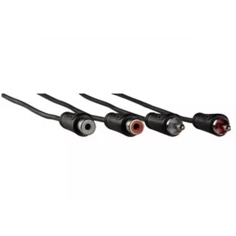 Hama 1,5m 2 x RCA M/F Cabo de áudio Preto