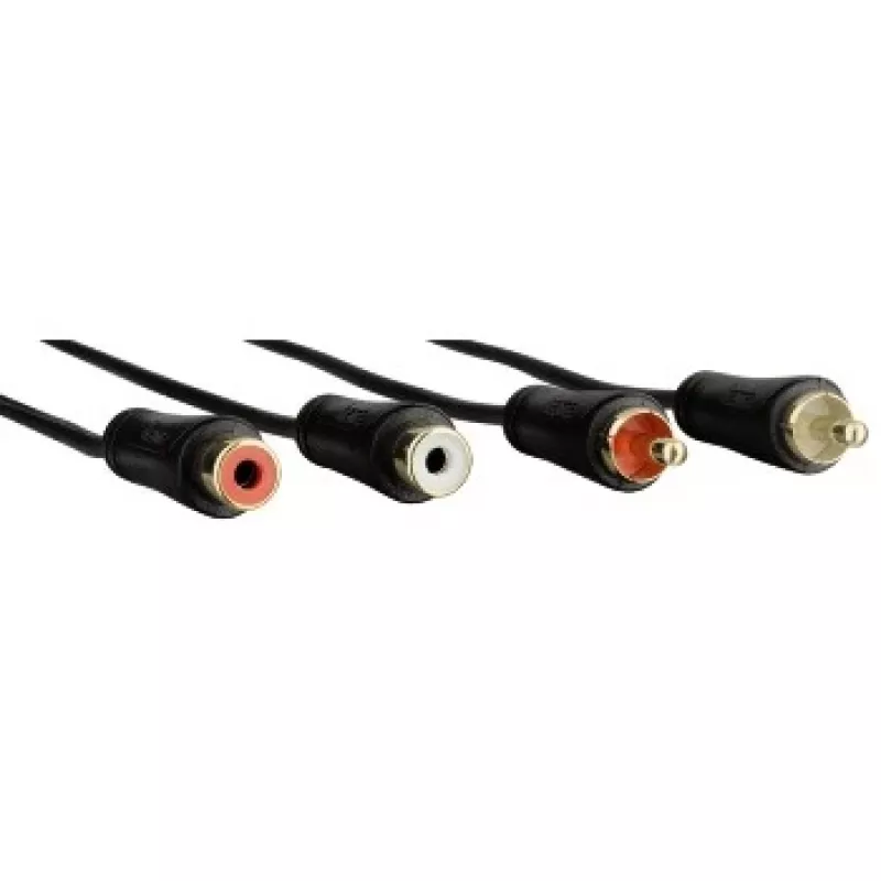 Hama 00122286 Cabo de áudio 3 m 2 x RCA Preto