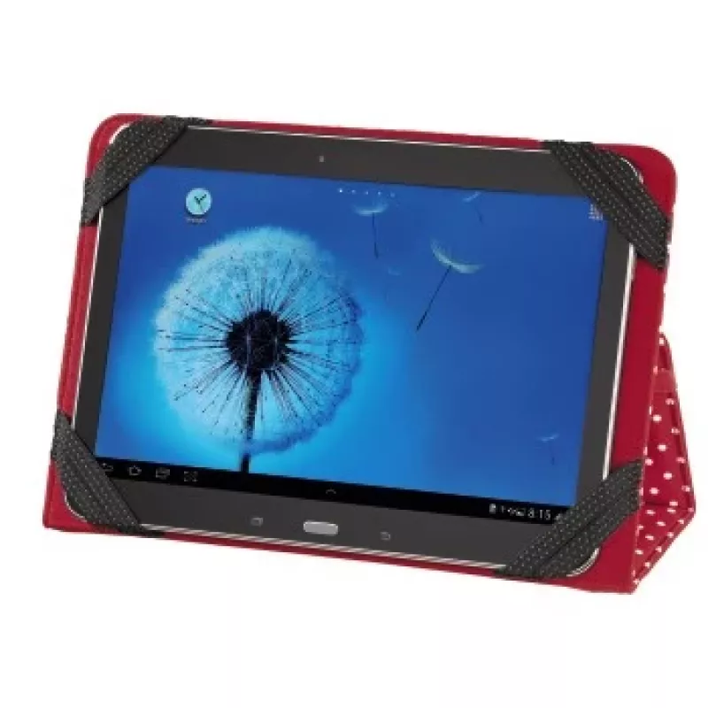 Capa tipo carteira Hama Polka Dot 25,6 cm (10,1 polegadas) vermelho