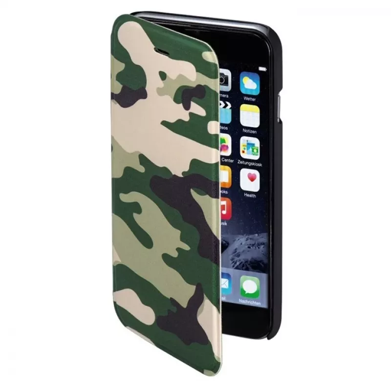 Capa para telemóvel Hama Camouflage 11,9 cm (4,7 polegadas) capa tipo carteira multicolor