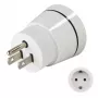 Hama 00223432 Adaptador de viagem tipo B tipo C (ficha euro)+tipo F Branco