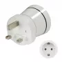 Hama 00223433 Adaptador de viagem tipo G (UK) tipo C (ficha euro)+tipo F Branco
