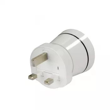 Hama 00223433 Adaptador de viagem Type G (UK) Type C (ficha euro)+Type F Branco