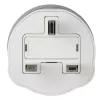 Hama 00223433 Adaptador de viagem tipo G (UK) tipo C (ficha euro)+tipo F Branco