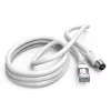 Hama 00205032 Cabo coaxial 2,5 m RJ-45 Branco
