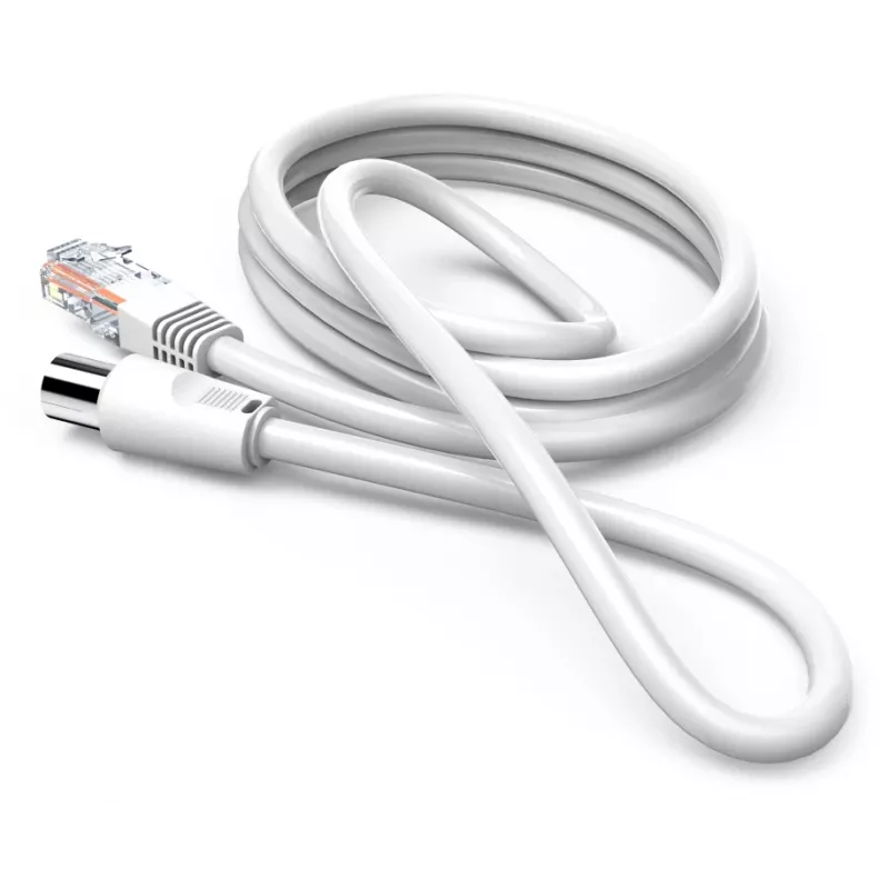 Hama 00205032 Cabo coaxial 2,5 m RJ-45 Branco