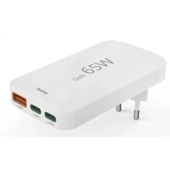 Hama 00125144 Carregador móvel Auscultadores, Portátil, Powerbank, Smartphone, Tablet Branco AC Carregamento rápido Interior