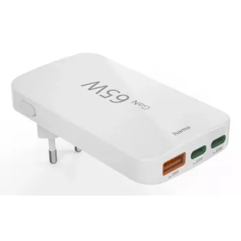 Hama 00125144 Carregador móvel Auscultadores, Portátil, Powerbank, Smartphone, Tablet Branco AC Carregamento rápido Interior
