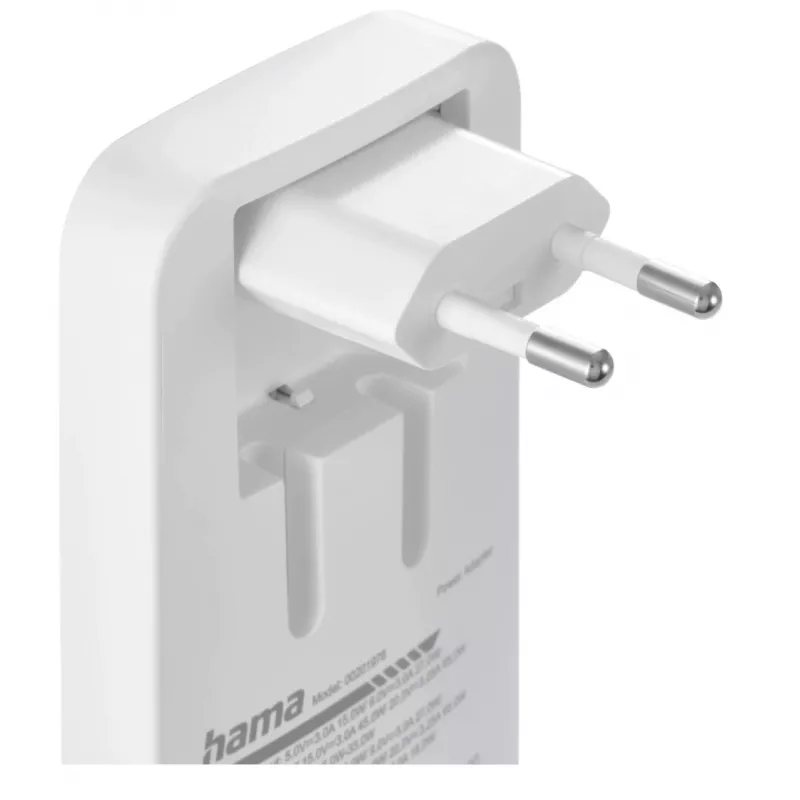 Hama 00125144 Carregador móvel Auscultadores, Portátil, Powerbank, Smartphone, Tablet Branco AC Carregamento rápido Interior